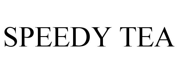 Trademark Logo SPEEDY TEA