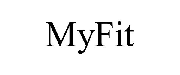 Trademark Logo MYFIT