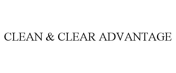  CLEAN &amp; CLEAR ADVANTAGE