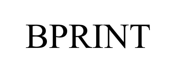 Trademark Logo BPRINT