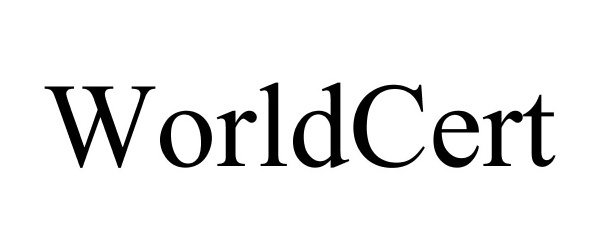 Trademark Logo WORLDCERT