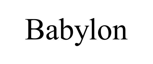 Trademark Logo BABYLON