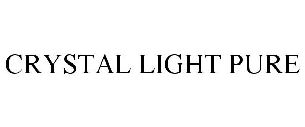 Trademark Logo CRYSTAL LIGHT PURE