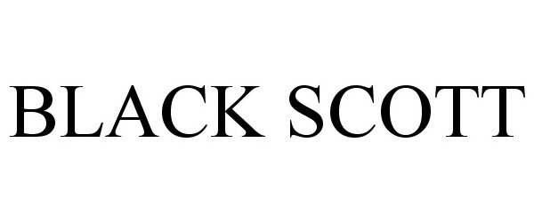  BLACK SCOTT
