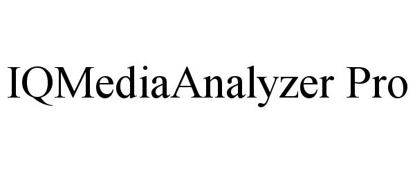  IQMEDIAANALYZER PRO