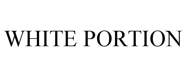 Trademark Logo WHITE PORTION