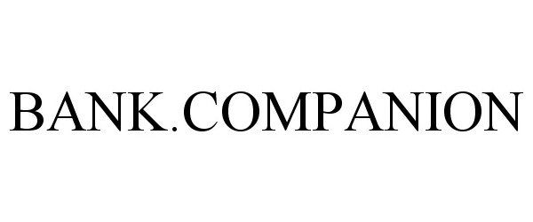 Trademark Logo BANK.COMPANION