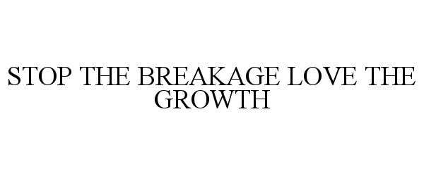  STOP THE BREAKAGE LOVE THE GROWTH
