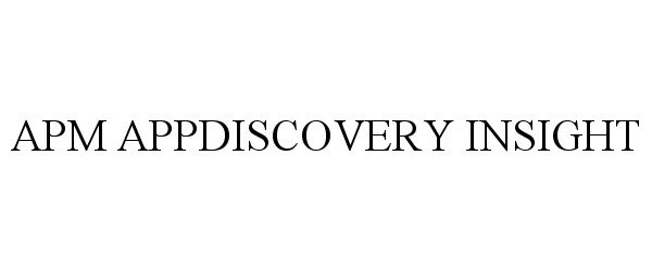  APM APPDISCOVERY INSIGHT