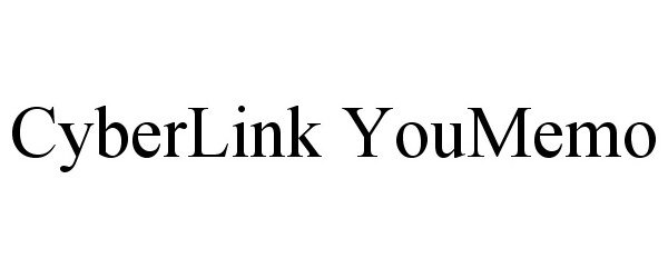 Trademark Logo CYBERLINK YOUMEMO