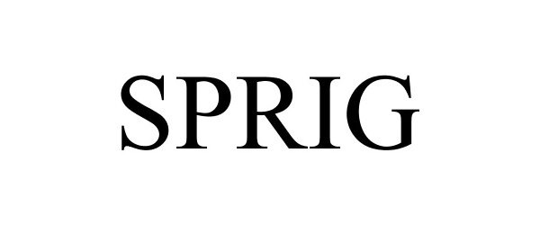 Trademark Logo SPRIG