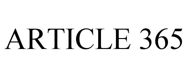Trademark Logo ARTICLE 365