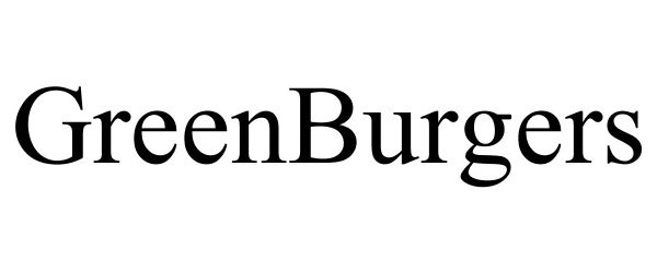 Trademark Logo GREENBURGERS