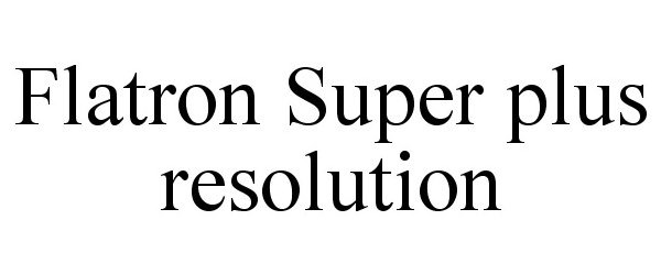 FLATRON SUPER PLUS RESOLUTION