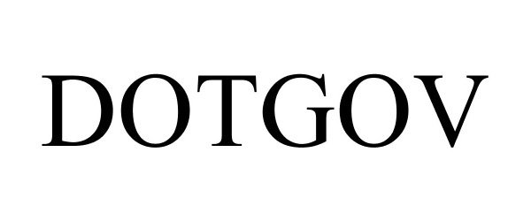 Trademark Logo DOTGOV