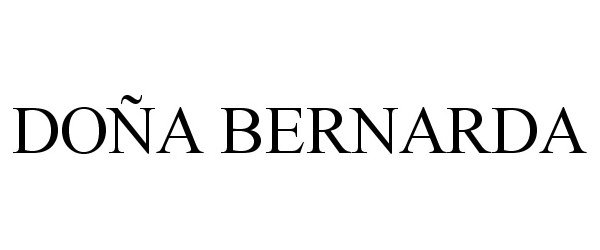 Trademark Logo DOÃA BERNARDA