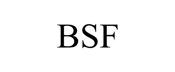 Trademark Logo BSF