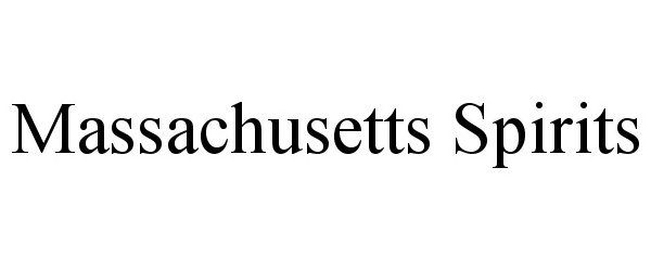 Trademark Logo MASSACHUSETTS SPIRITS