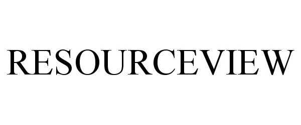 Trademark Logo RESOURCEVIEW
