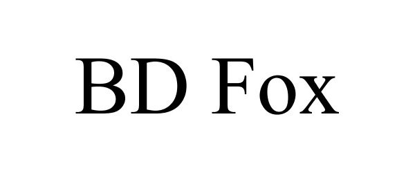 Trademark Logo BD FOX