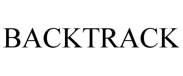 Trademark Logo BACKTRACK