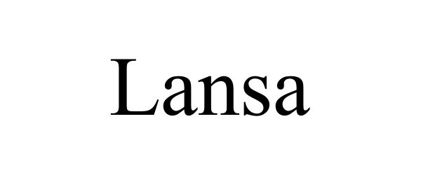 Trademark Logo LANSA