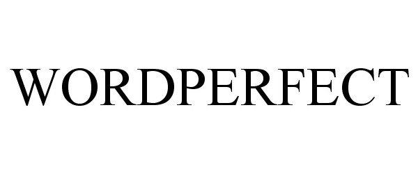 Trademark Logo WORDPERFECT