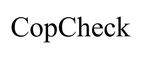 Trademark Logo COPCHECK