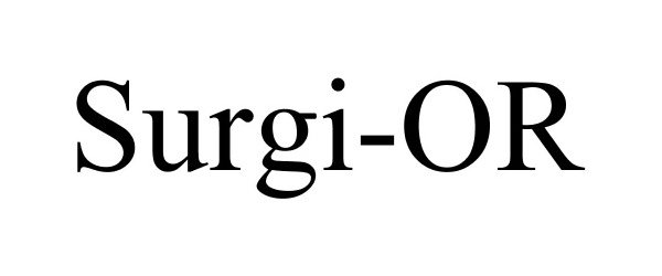 Trademark Logo SURGI-OR