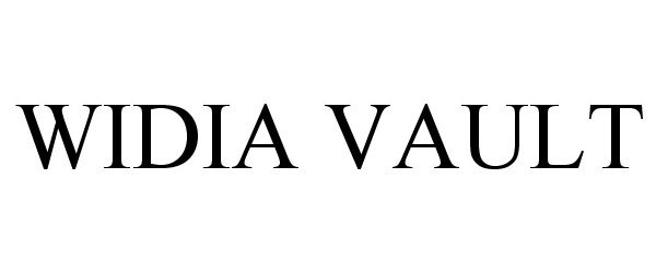  WIDIA VAULT