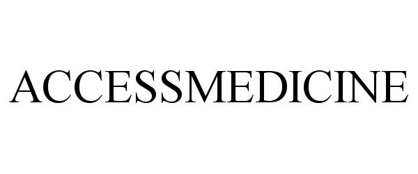 Trademark Logo ACCESSMEDICINE
