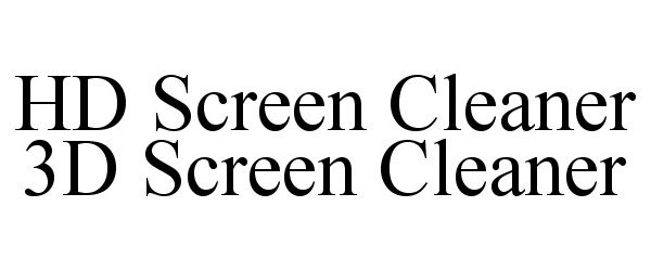  HD SCREEN CLEANER 3D SCREEN CLEANER