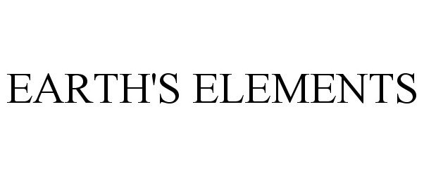 Trademark Logo EARTH'S ELEMENTS