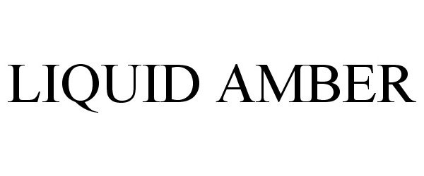 Trademark Logo LIQUID AMBER