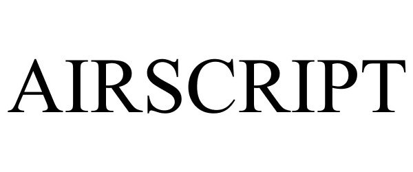Trademark Logo AIRSCRIPT