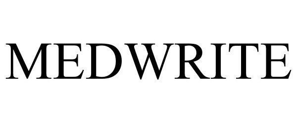 Trademark Logo MEDWRITE