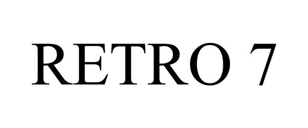 Trademark Logo RETRO 7