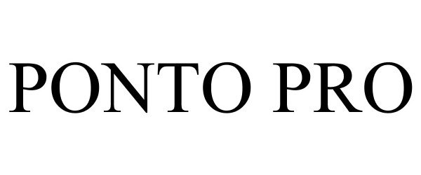 Trademark Logo PONTO PRO