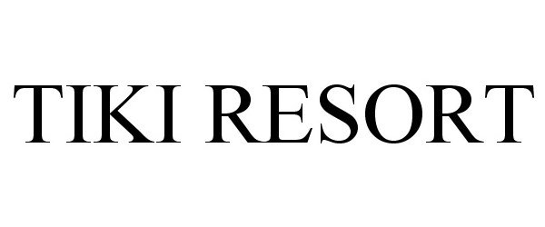 Trademark Logo TIKI RESORT