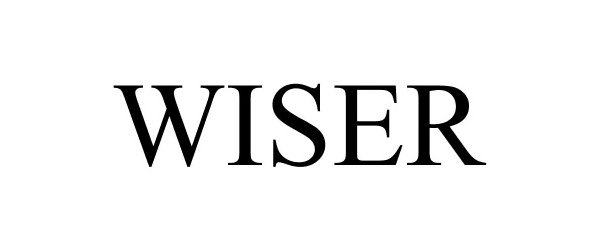 Trademark Logo WISER