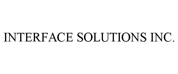  INTERFACE SOLUTIONS INC.