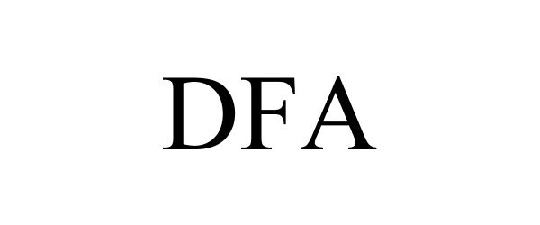 Trademark Logo DFA