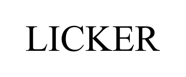 Trademark Logo LICKER