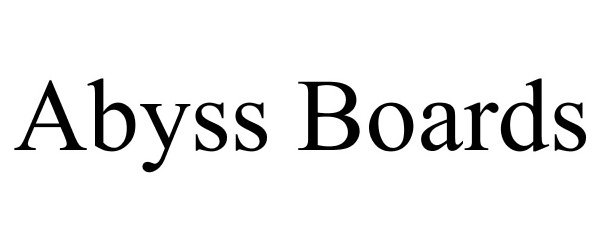 Trademark Logo ABYSS BOARDS