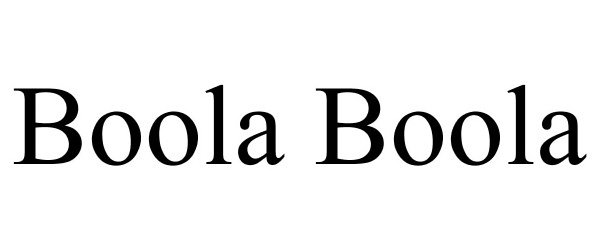 Trademark Logo BOOLA BOOLA