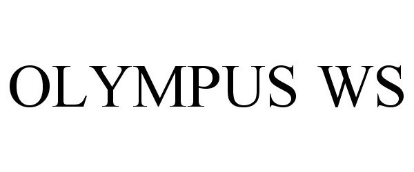 Trademark Logo OLYMPUS WS