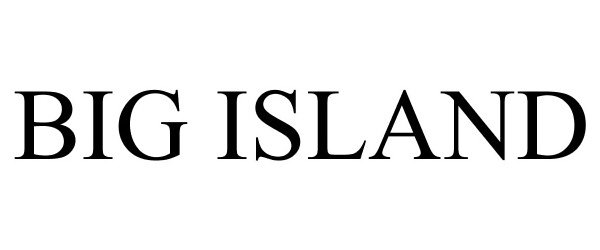 Trademark Logo BIG ISLAND