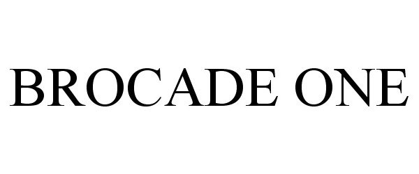 Trademark Logo BROCADE ONE