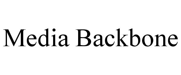 Trademark Logo MEDIA BACKBONE