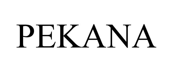 Trademark Logo PEKANA